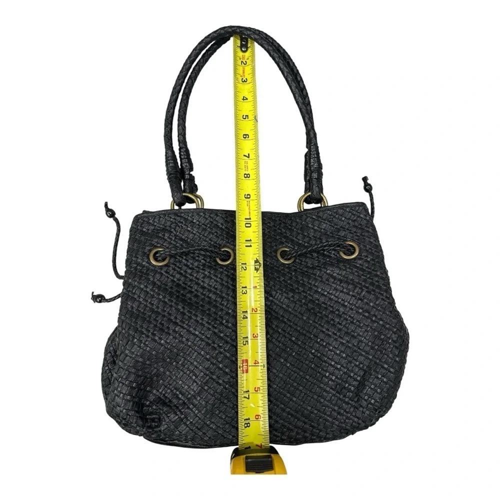 The Sak Black Woven Hobo Bag